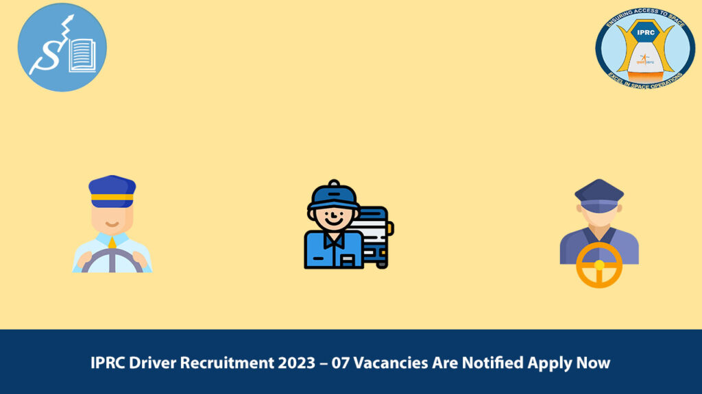 IPRC Driver Recruitment 2023